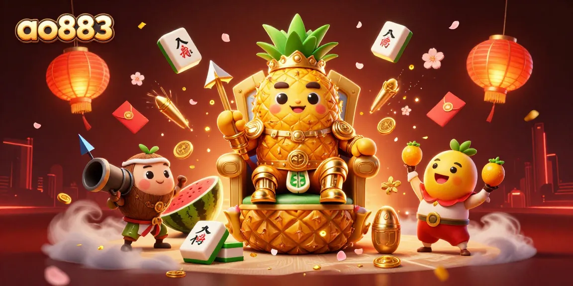 Spin and win at ao883 with vibrant fantasy characters in a lively casino scene.