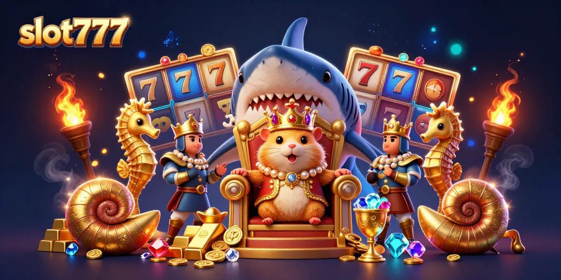 Spin to win with slot777's exciting slots featuring a fierce hamster king in a treasure-filled realm.