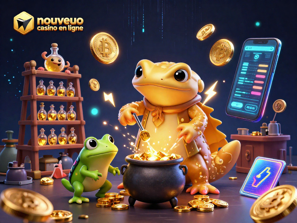Jouez sur un nouveau casino en ligne avec des opérations magiques transformant les métaux en pièces d'or.