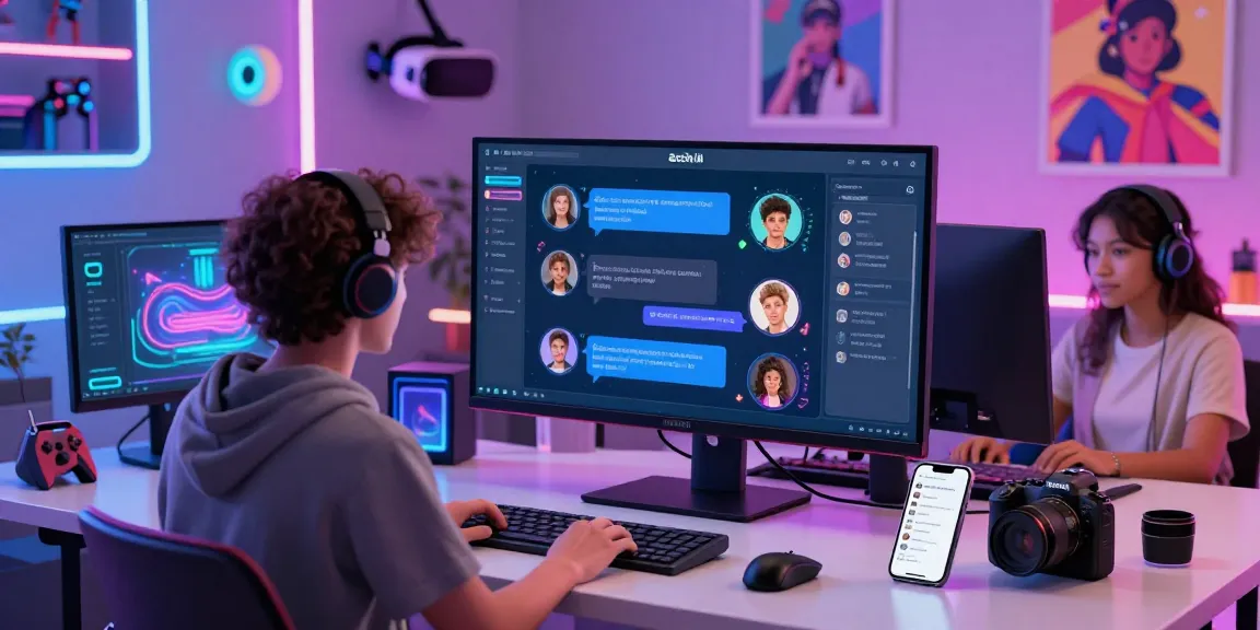 Engaging ecchi AI digital scene with animated avatars and user interaction in a vibrant virtual space.