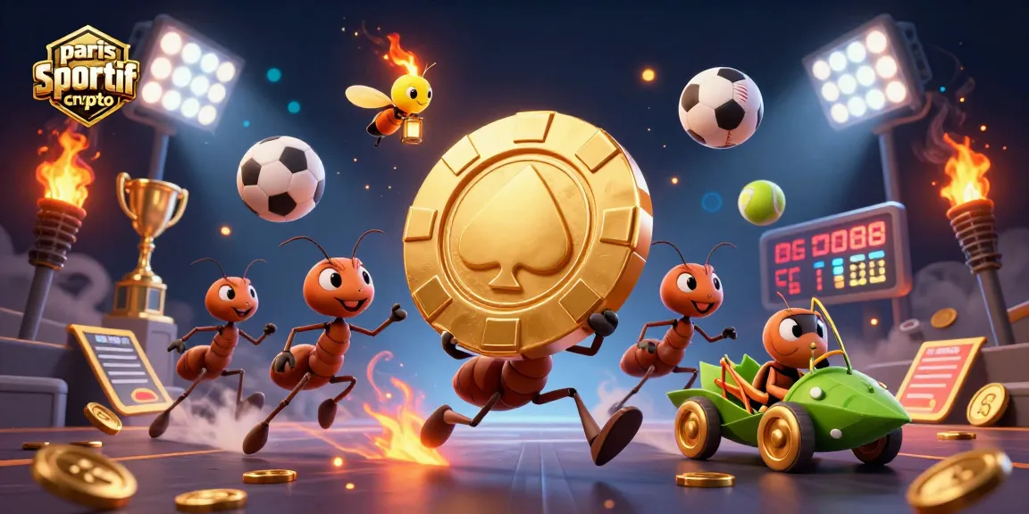 Pariez sur paris sportif crypto avec des ant et une ambiance sportive animée et festive.