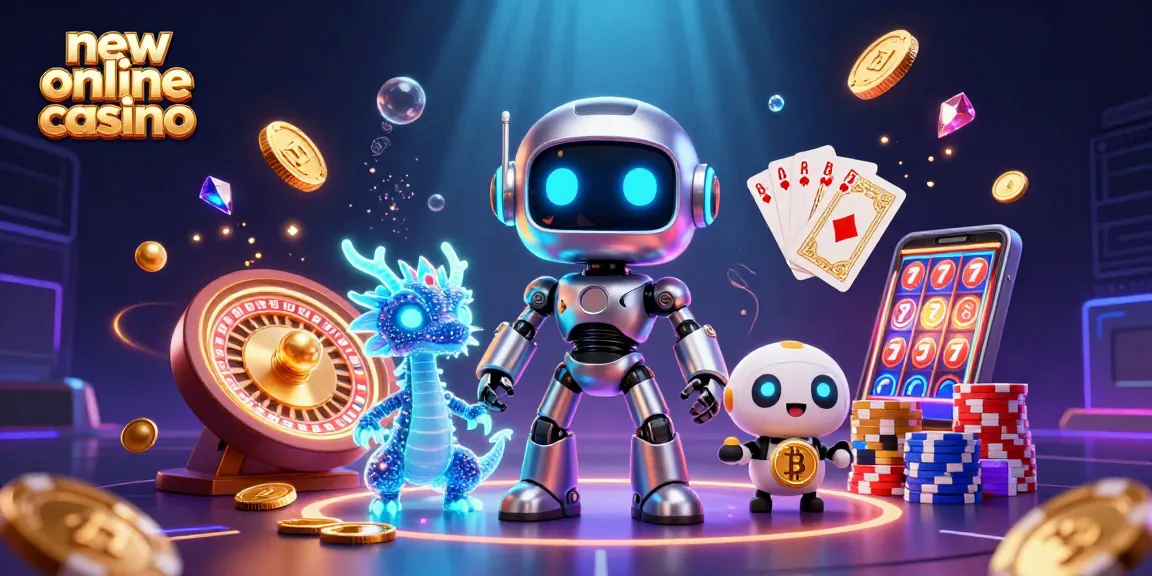 Experience thrilling gaming at a new online casino with vibrant characters, exciting games, and bonuses.